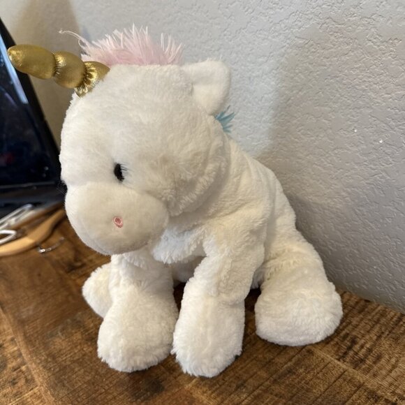 Gund White Unicorn Plush Rainbow Stuffed Animal Toy Floppy 20120393 - Picture 4 of 11